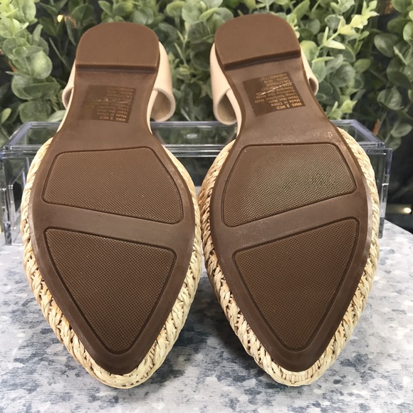 LC Lauren Conrad Calcite Nude Woven 2-Piece Flats WMS 9M ✨Like Brand NEW✨ - Picture 9 of 11